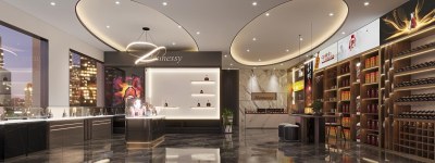 现代烟酒店3D模型下载